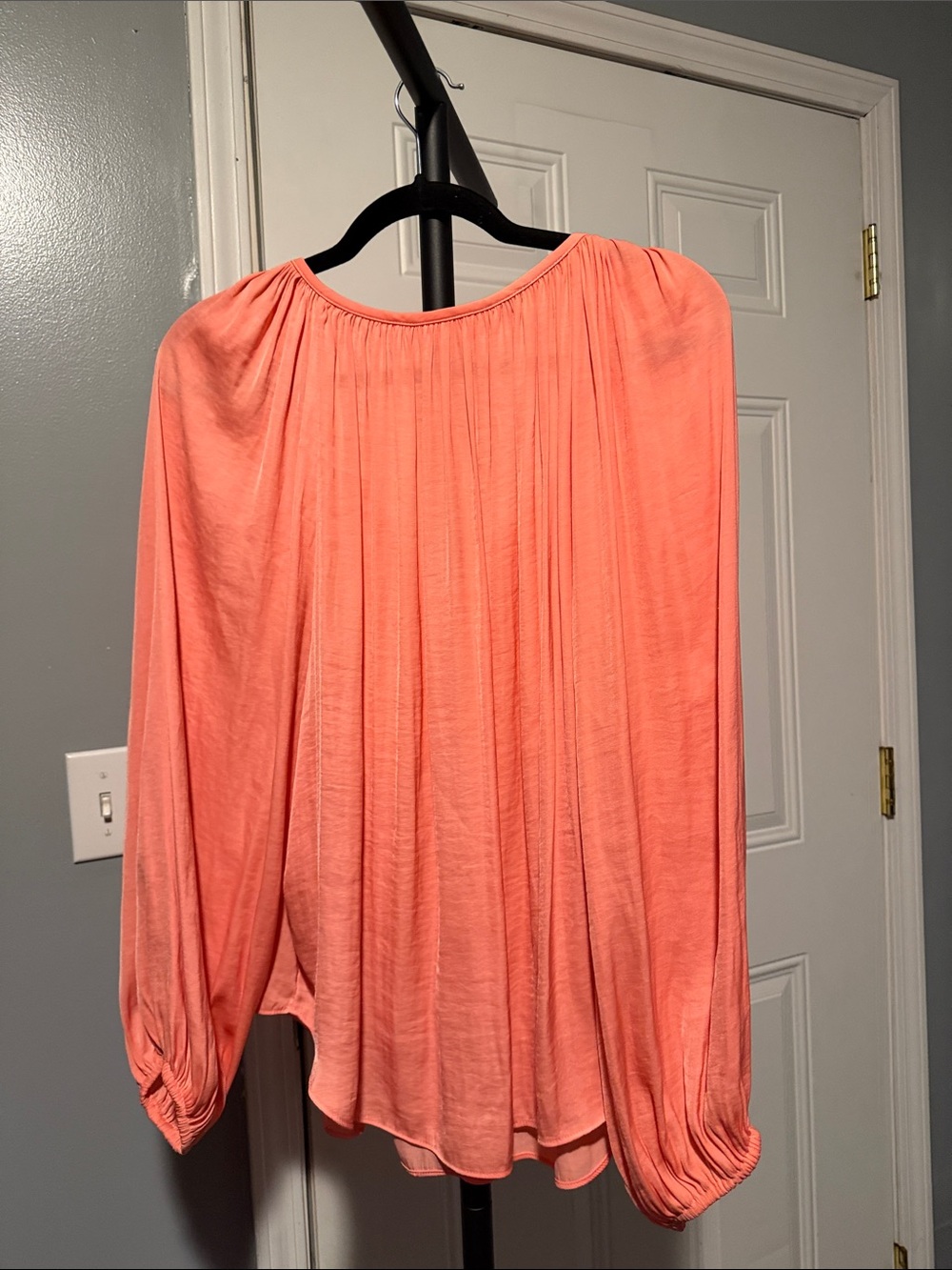 Jennifer Lopez Coral Peasant Blouse - Picture 6 of 6